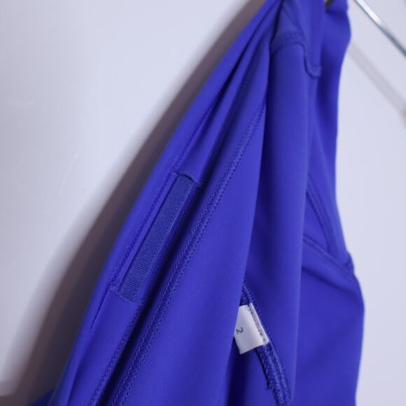 LULULEMON Train Times 7/8 Pant 25" Blazer Blue Mesh Training Active Women's 2 - Picture 8 of 9